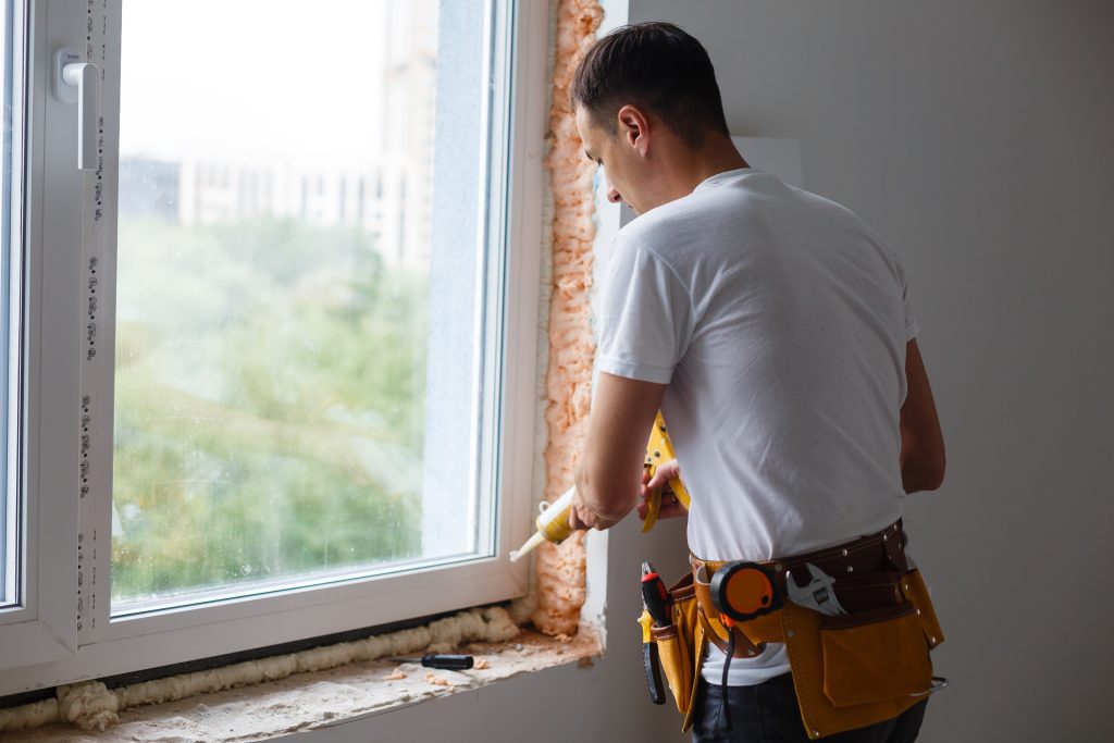 how much does window installation cost Caulking a new window frame